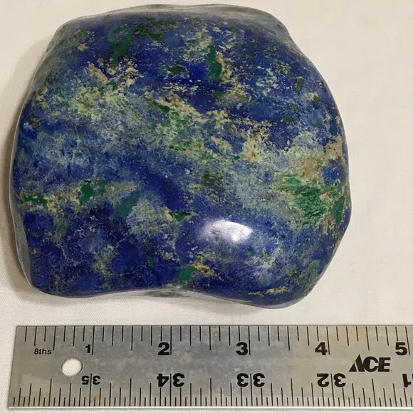 2.5 lbs Azurite polished nodule with Malachite